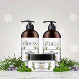 Bidess Hair Care Trio – Rosemary & Mint Shampoo, Conditioner & Mask |